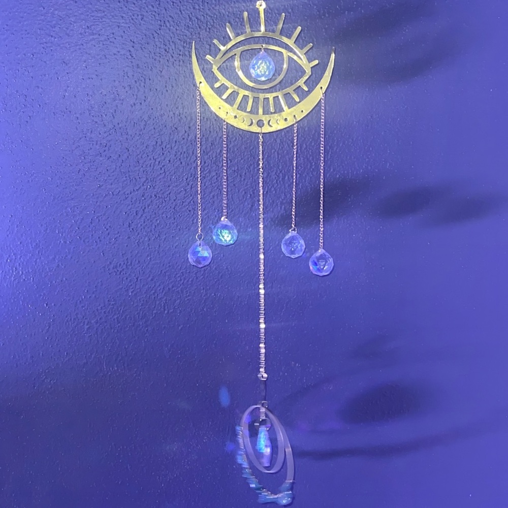 Mystical Gold and Blue Hanging Decor